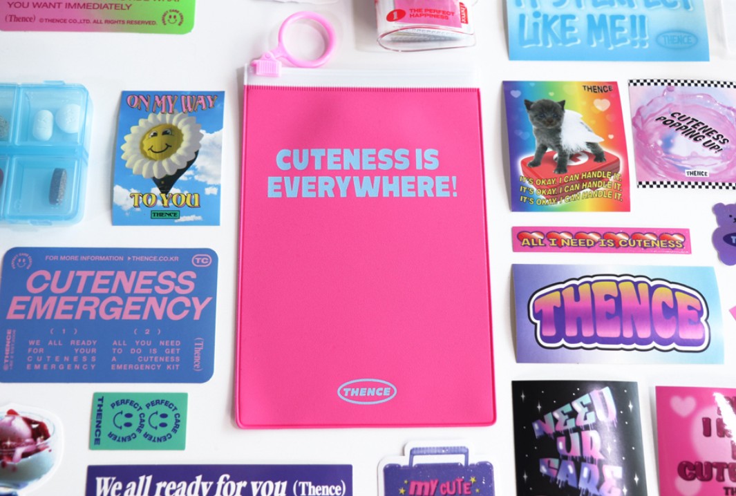 THENCE My Vibe pack_Ver.5, Thence Sticker set (17 Pieces)