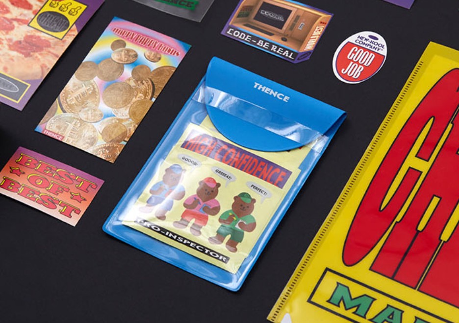 THENCE Vintage Sticker_Teddy Bear Ver.3, Thence Sticker set (6 Sheets)