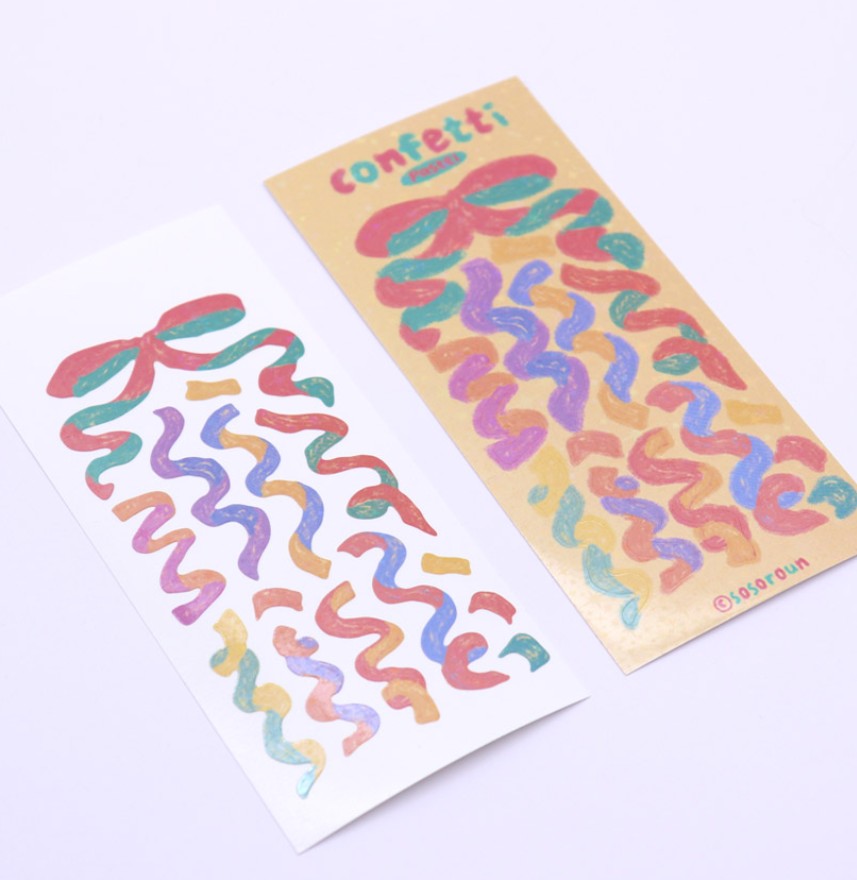 SOSOROUN Cofetti Seal Sticker 2 Types