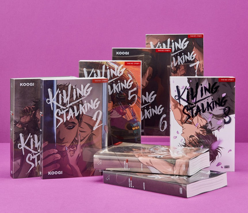 Killing Stalking Vol.1-8(complete) By Koogi Lezhin Comics Webtoon Manhwa