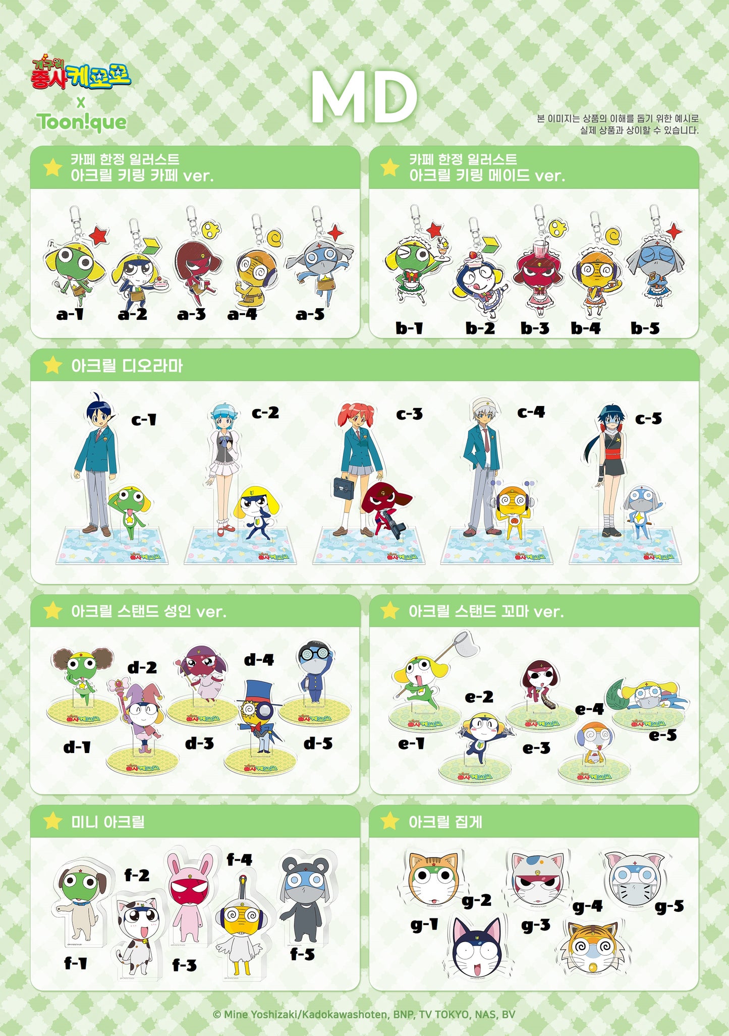 [closed][collaboration cafe]Sergeant Keroro/Sgt. Frog : Merchandise