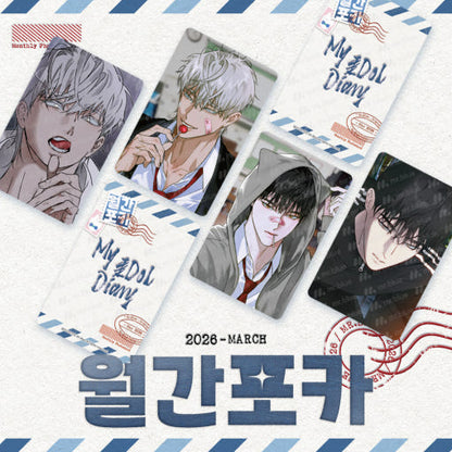 [pre-order] My Idol Diary : Mr.Blue Monthly Photo Card, My dol Diary