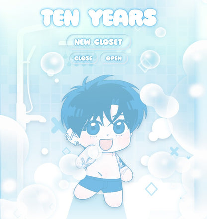 10 years : Dress-up Acrylic Keyring