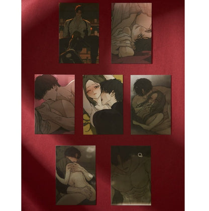 [pre-order] Tears on a Withered Flower : Illustration Postcard Book 19+