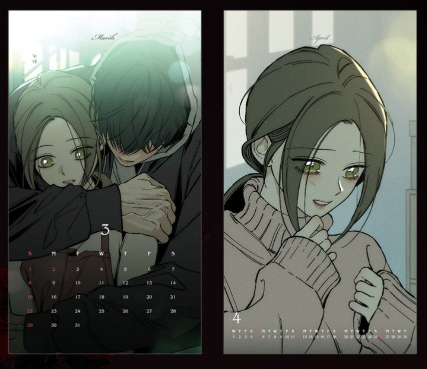 Tears on a Withered Flower : 2026 Desk Calendar