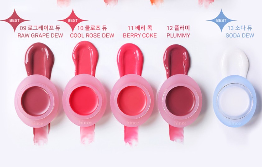 Hince Raw Glow Dewy Ball 13 colors Lip balm