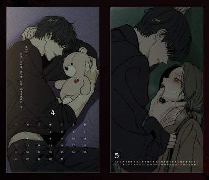 Tears on a Withered Flower : 2026 Desk Calendar