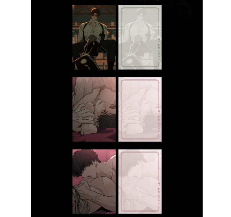 [pre-order] Tears on a Withered Flower : Illustration Postcard Book 19+