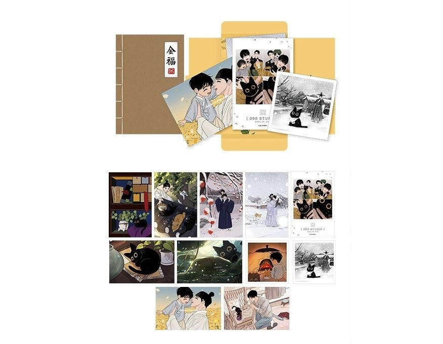 [POP-UP] Author Gongsam : [The Tale of Goldiluck, the Black Kitten] Postcard Set