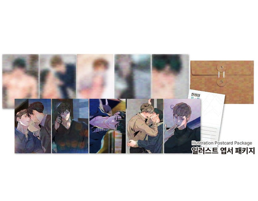 [Be On Cafe] Prostate Fall Report : Illustration Postcard Package