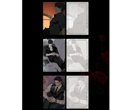 [pre-order] Tears on a Withered Flower : Illustration Postcard Book 19+