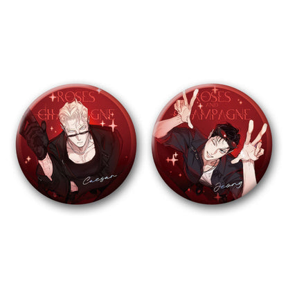 [pre-order] Roses and Champagne : Can Badge set(65mm)