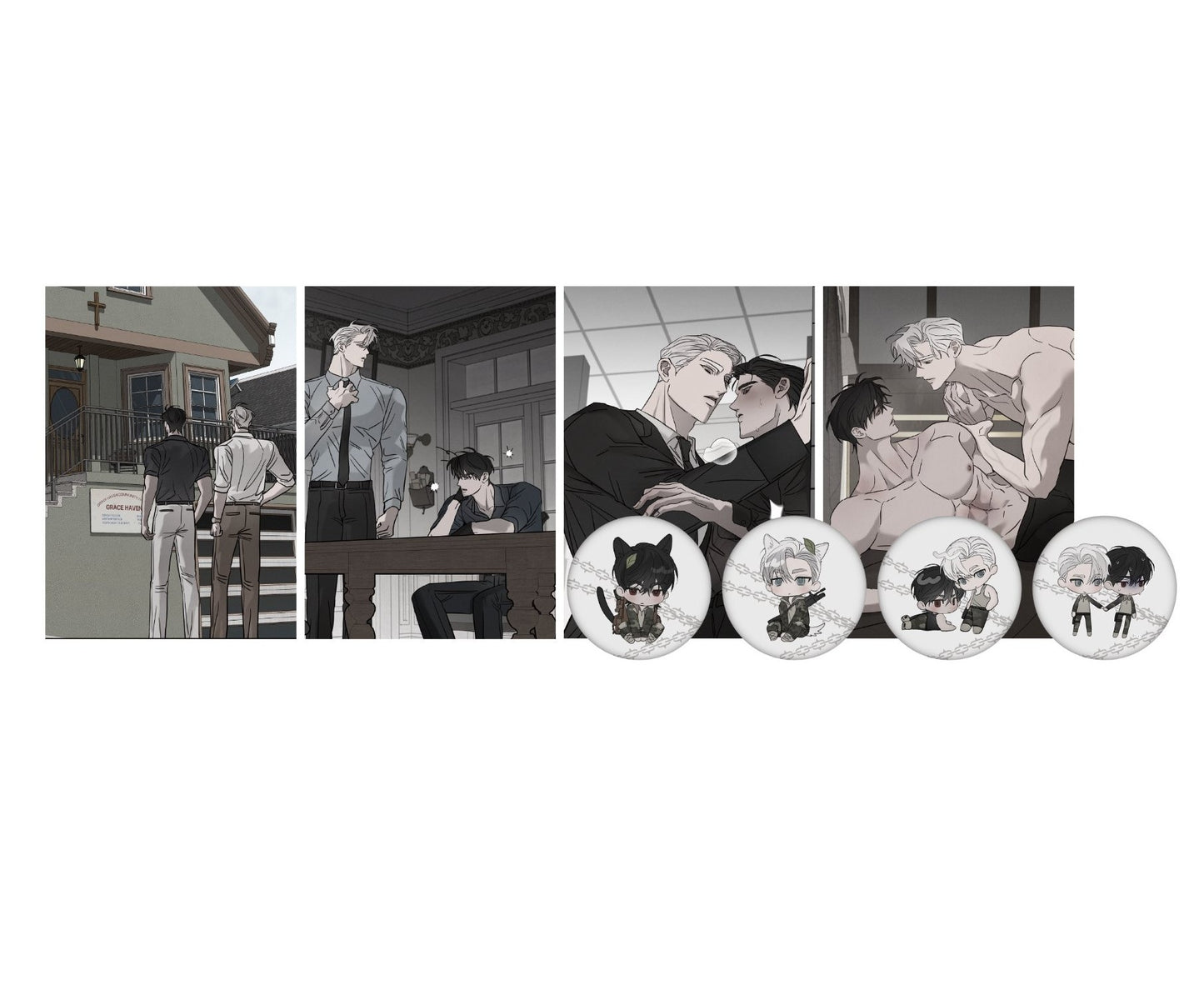[pre-order][Be On Cafe] PIETA : 4 Posters + 4 Can badges