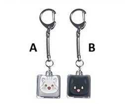 [POP-UP] Daon Webtoon The Black Leopard Family's Snow Leopard Baby : Keycap Keyring
