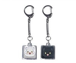 [POP-UP] Daon Webtoon The Black Leopard Family's Snow Leopard Baby : Keycap Keyring