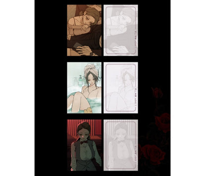 [pre-order] Tears on a Withered Flower : Illustration Postcard Book 19+