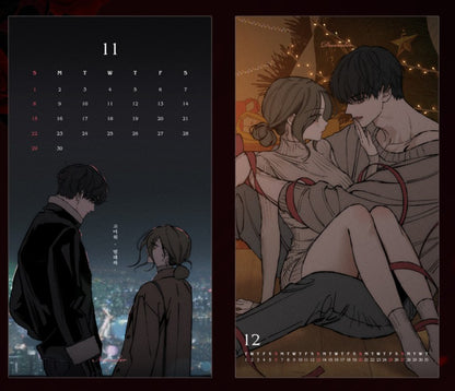 Tears on a Withered Flower : 2026 Desk Calendar