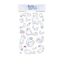 [POP-UP] Daon Webtoon The Black Leopard Family's Snow Leopard Baby : Sticker