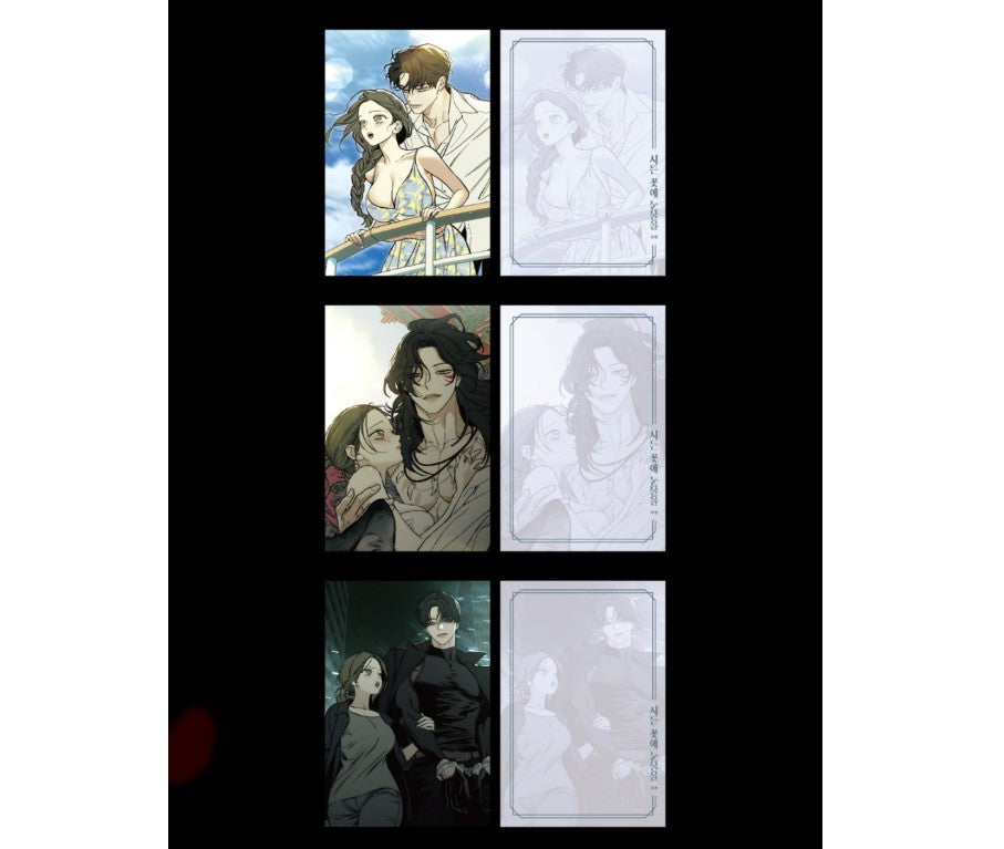 [pre-order] Tears on a Withered Flower : Illustration Postcard Book 19+