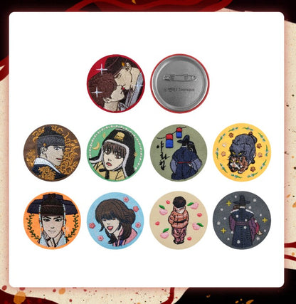 [collaboration cafe] Painter of the Night : embroidery can badge