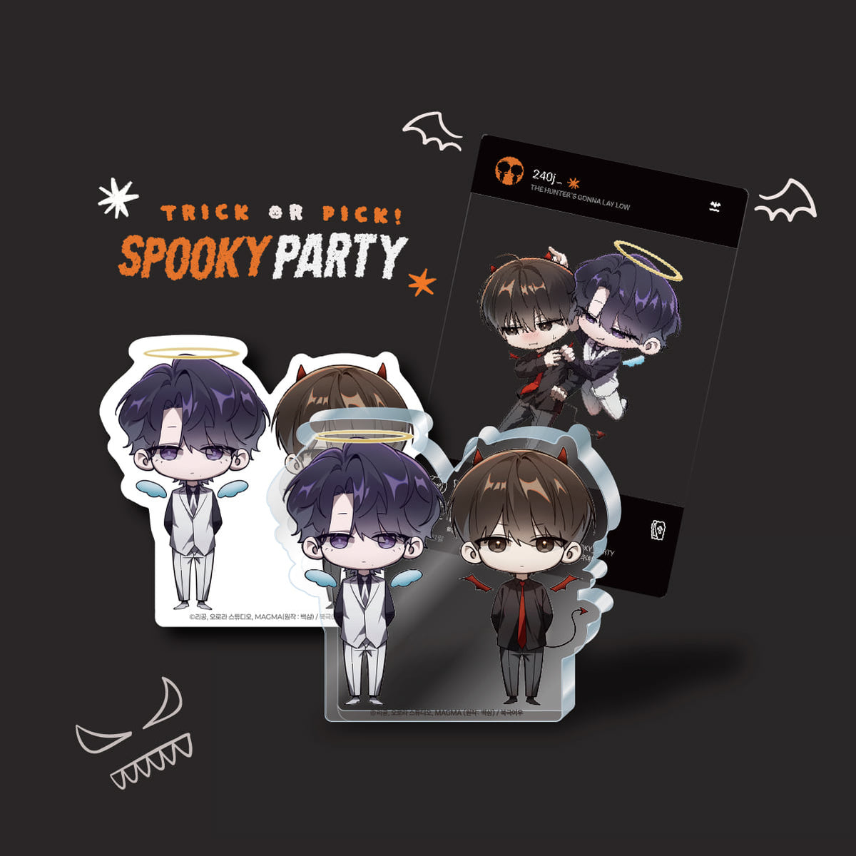 [pre-order]The Hunter’s Gonna Lay Low : “SPOOKY PARTY” Mini Acrylic Block SET