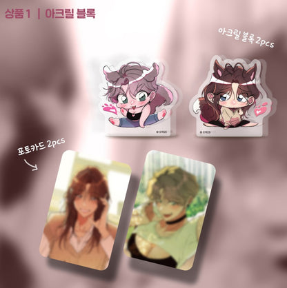[MINI TOWN] Lightweight Drinker? Nicer! : Acrylic Block, Can Badge