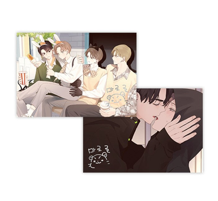 [collaboration cafe] Beyond Together 2nd : 4 Week Lover : Illustration art board set(2p)