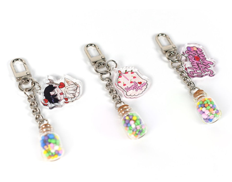 [POP UP] Plin's Love Juice : glass bottle keyring