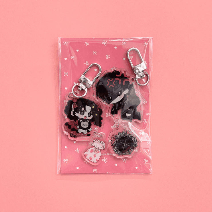[pre-order] The Male Lead's Little Lion Daughter : Acrylic Keyring Set