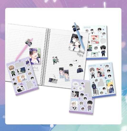 [Collaboration cafe] Worth the Wait : Half sticker set