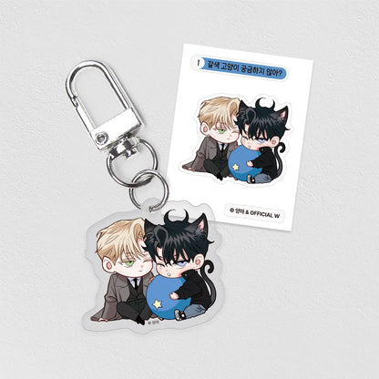 Flashlight : Couple Acrylic Keyring