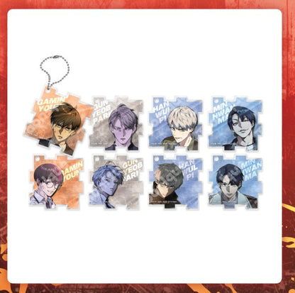 [pre-order][Toonique Cafe] Study Group : Puzzle Acrylic Keyring