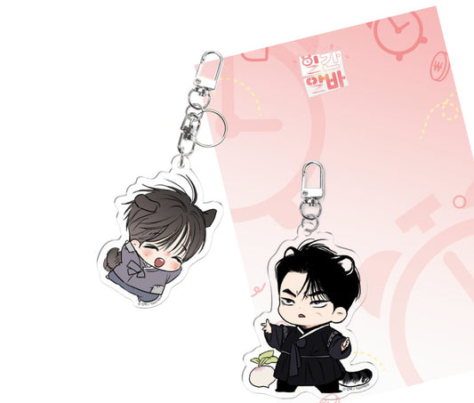 [in stock][collaboration cafe] No Love Zone × Daily Part-Time Job(Gig of the Day) : Daily Part-Time Job(Gig of the Day) SD Acrylic Keyring
