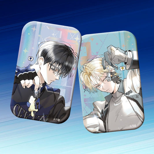 A World Without You : Square Holographic Badge Set (2 Designs)