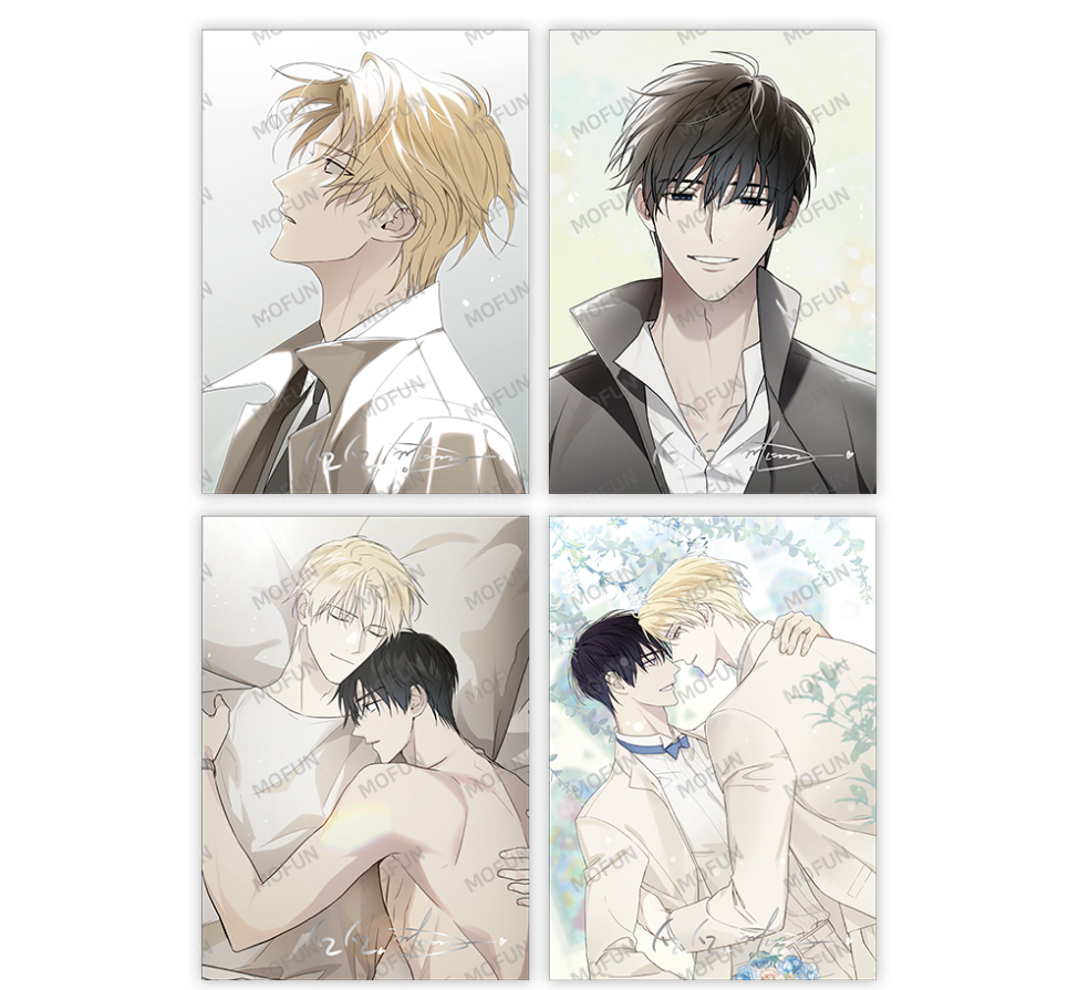 [collaboration cafe] Guiding Hazard : Illustration art board set(4p)