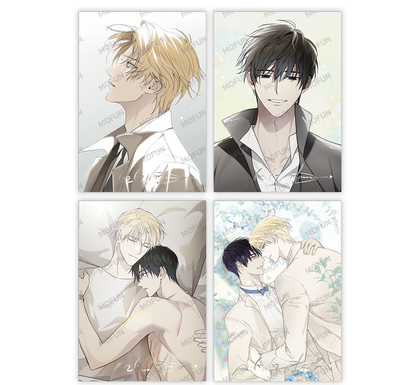 [collaboration cafe] Guiding Hazard : Illustration art board set(4p)