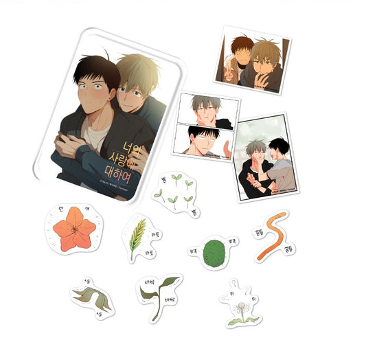 [pre-order until 26th May] The Shape of Your Love : Tin Case Sticker SET
