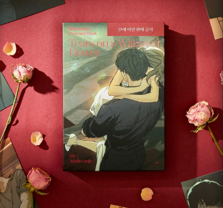 [pre-order] Tears on a Withered Flower : Illustration Postcard Book 19+
