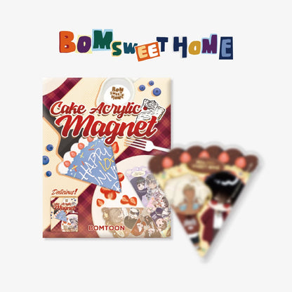 [pre-order][BOMTOON POP-UP][10th Anni. Home Party][BOM sweet HOME] Cake Acrylic Magnet