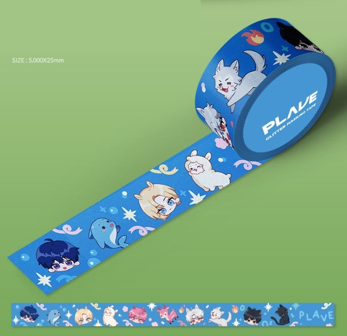 [pre-order][collaboration cafe] PLAVE : Glitter Washi Tape