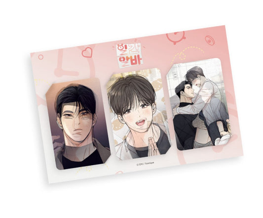 [in stock][collaboration cafe] No Love Zone × Daily Part-Time Job(Gig of the Day) : Daily Part-Time Job(Gig of the Day) Lenticular photo card SET