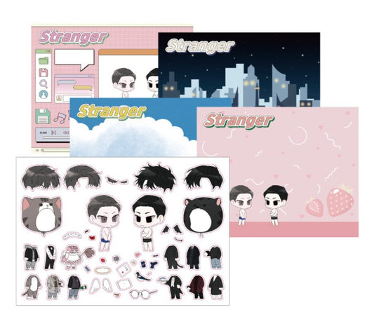 [collaboration cafe] Stranger : dress up sticker set