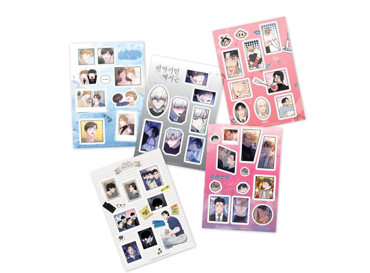 [collaboration cafe] Heavenly Hotel : Half cut Stickers – nemo it store