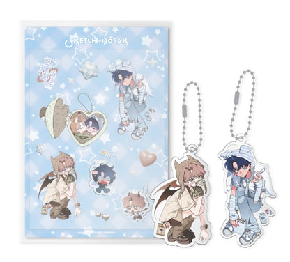 [Be On Cafe] Sketch(off the record) : Acrylic Keyring 2P + Sticker