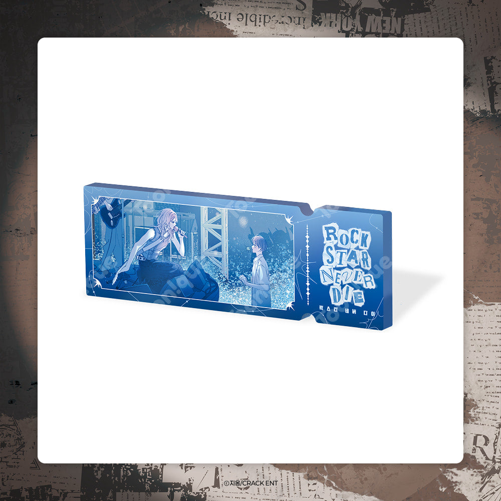 [pre-order][Toonique Cafe] Rockstar Never Die : Ticket-shaped Water Glitter
