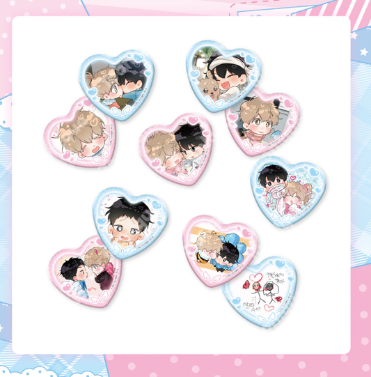 [pre-order][Toonique Cafe] Hyung's Omega : Heart Can Badge