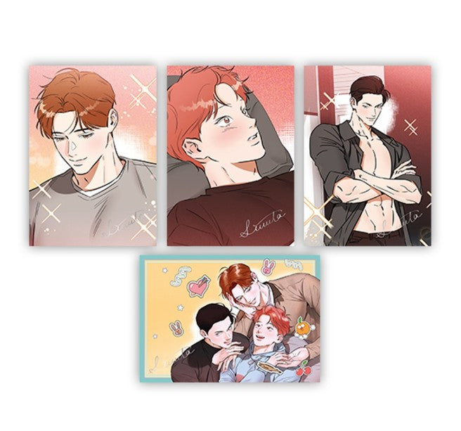 [collaboration cafe] Hook Line and Sinker : Illustration art board set(4p)