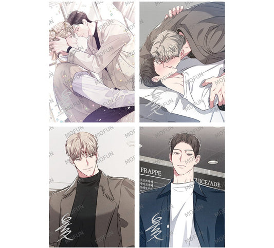 [in stock, only one][collaboration cafe]Between the Lines : illustration art board set