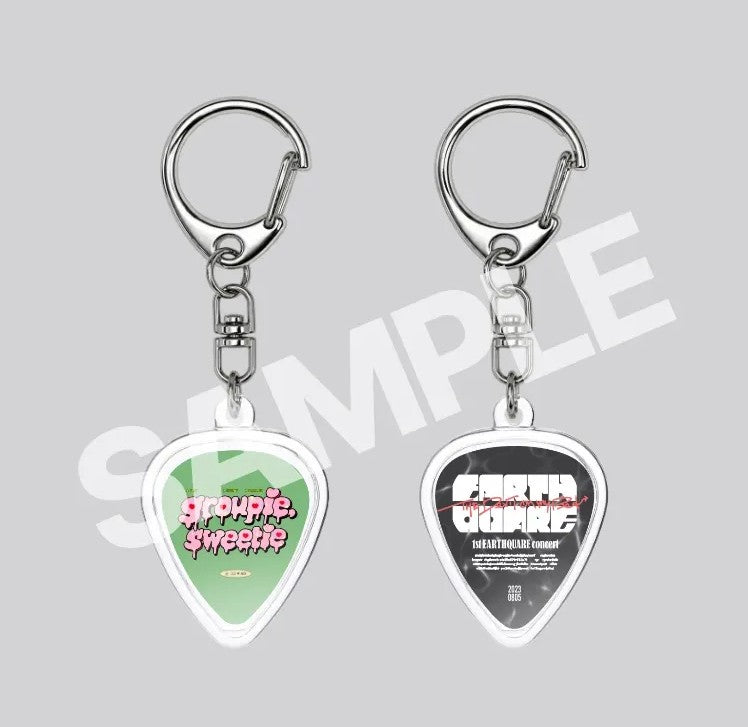 [pre-order] Groupie Sweetie : Guitar Pick Keyring Set