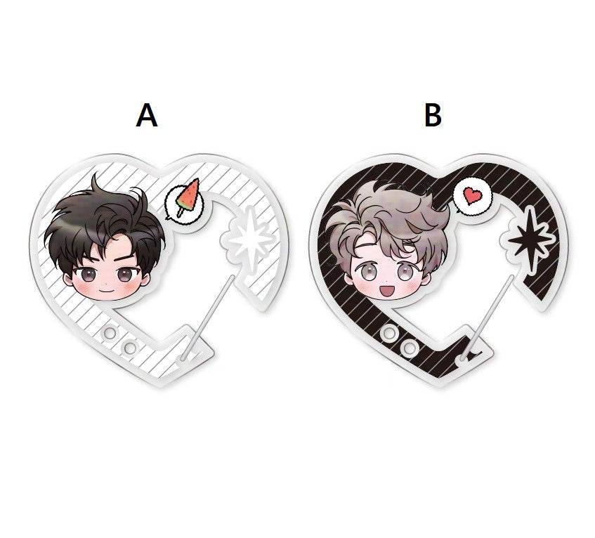 [pre-order][collaboration cafe] My Brother's Lover : Character Carabiner